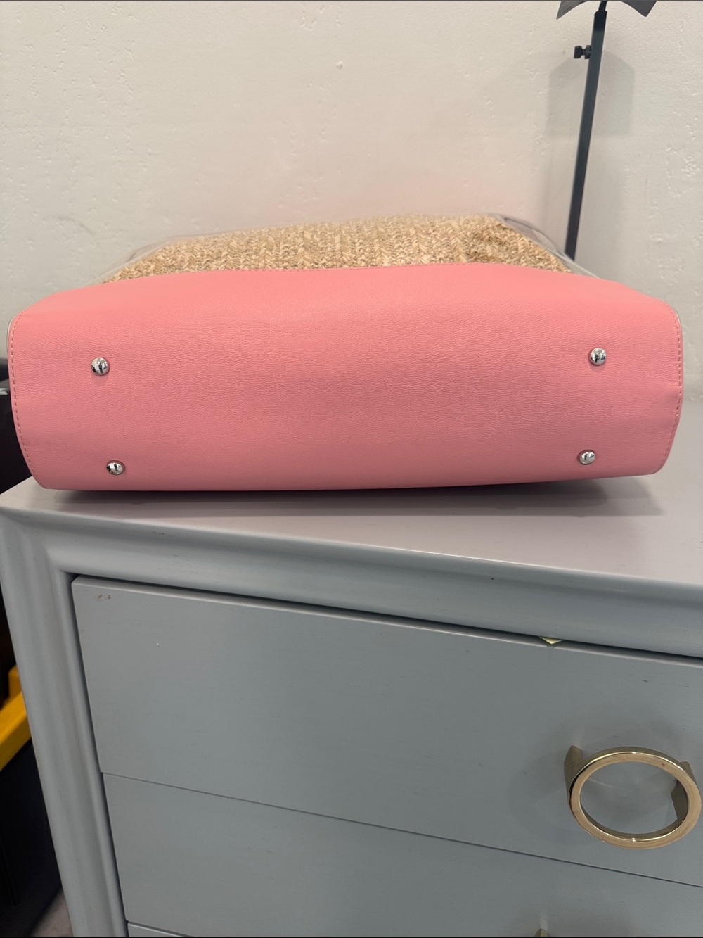 💋Chanel Pink PVC and Straw Tote Bag - Picture 4 of 7